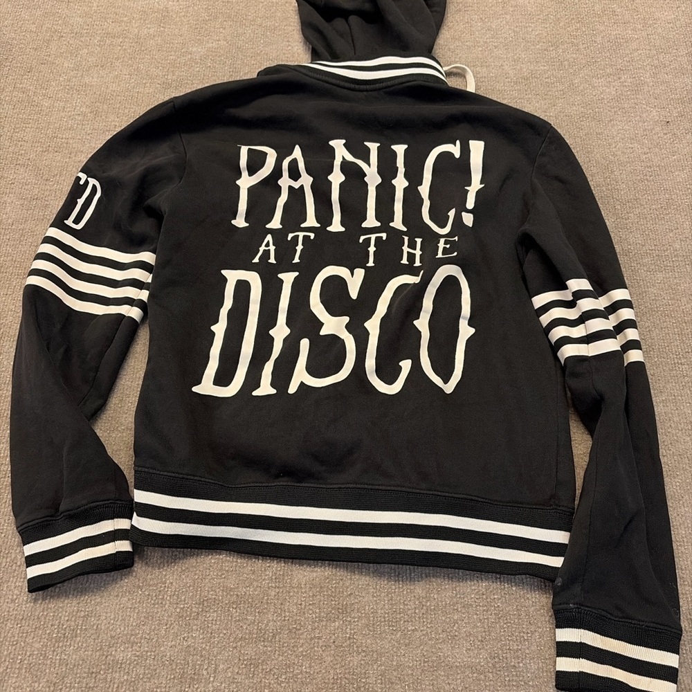 Black and White Varsity Jacket by PLTD Panic! At The Disco Varsity Hoodie 1735